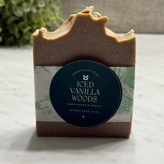 Iced Vanilla Woods with Activated Charcoal Artisan Soap