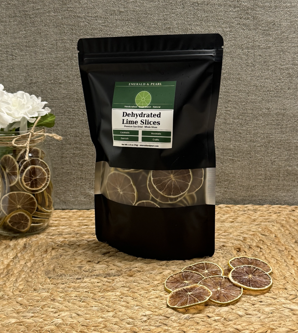 Premium Dried Lime Slices – Garnish, Crafts & Home Décor