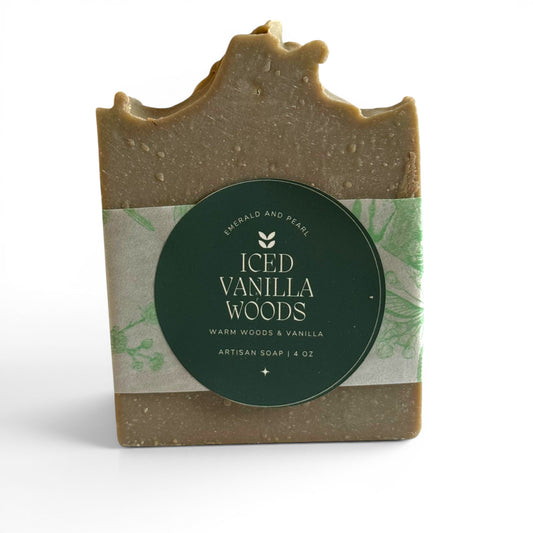 Iced Vanilla Woods with Activated Charcoal Artisan Soap