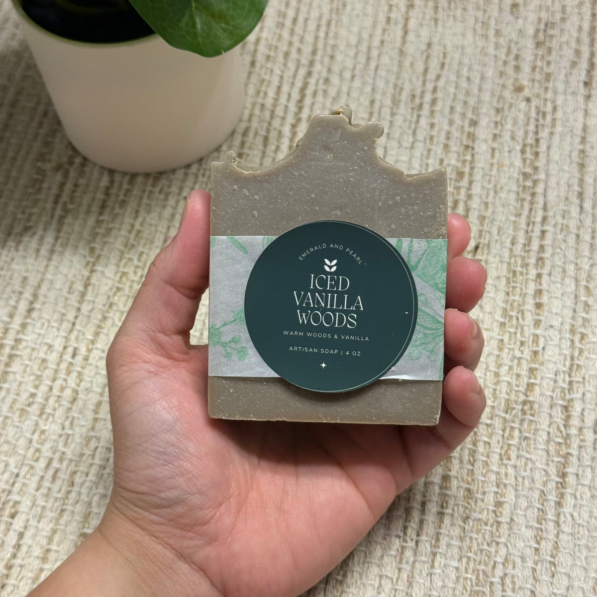 Iced Vanilla Woods with Activated Charcoal Artisan Soap