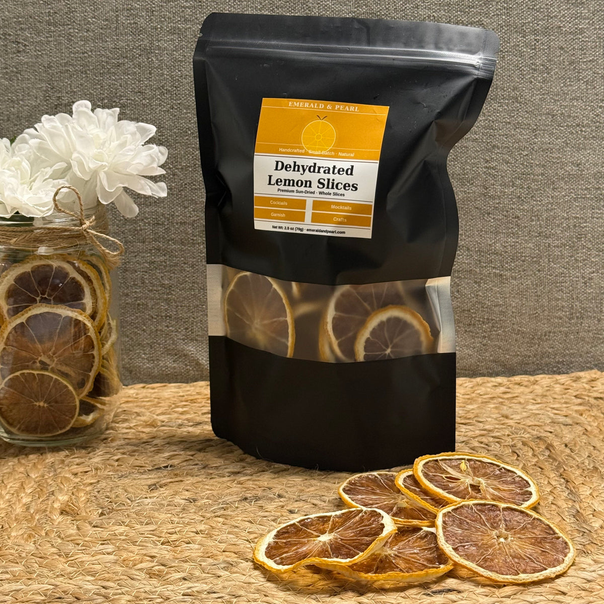 Premium Dried Lemon Slices – Garnish, Crafts & Home Décor